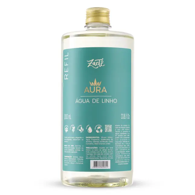 REFIL ÁGUA DE LINHO AURA ZAETÊ 1L