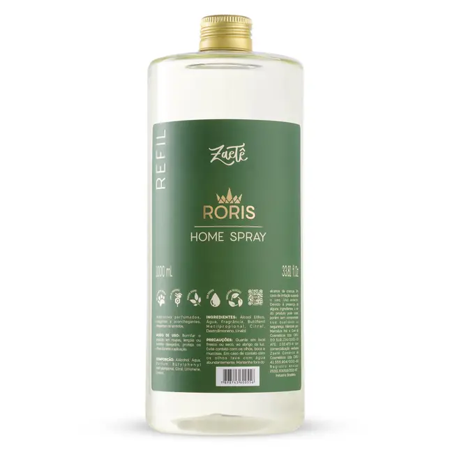 REFIL HOME SPRAY RORIS ZAETÊ 1L