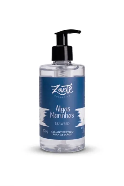 GEL ANTISSÉPTICO PARA AS MÃOS ZAETÊ 220G - ALGAS MARINHAS