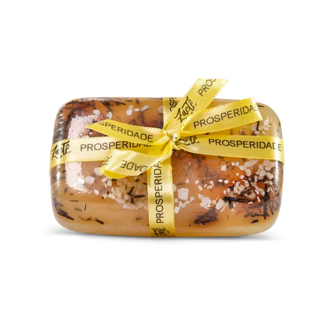 SABONETE EM BARRA VEGETAL ALMA LAVADA AMARELO ZAETÊ 150G
